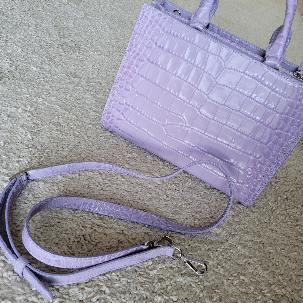 Teddy Blake Croco Lilac bag NWOT